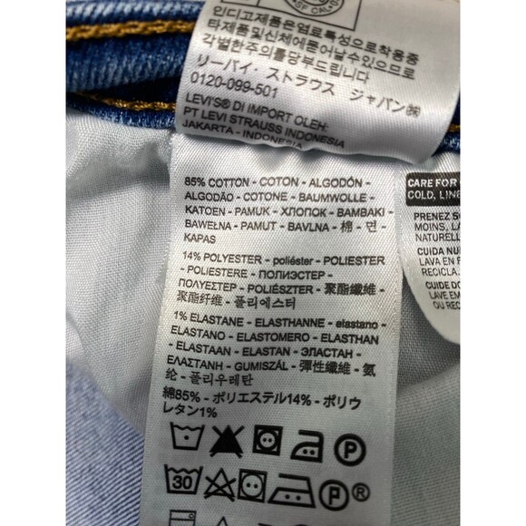 18W Levi's High-Rise Wedgie Straight Crop Button Fly - Picture 9 of 9